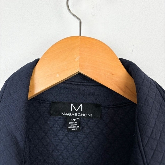 Magaschoni Men's Navy Blue Quilted Lightweight Shirt Jacket Sz S - Picture 4 of 6